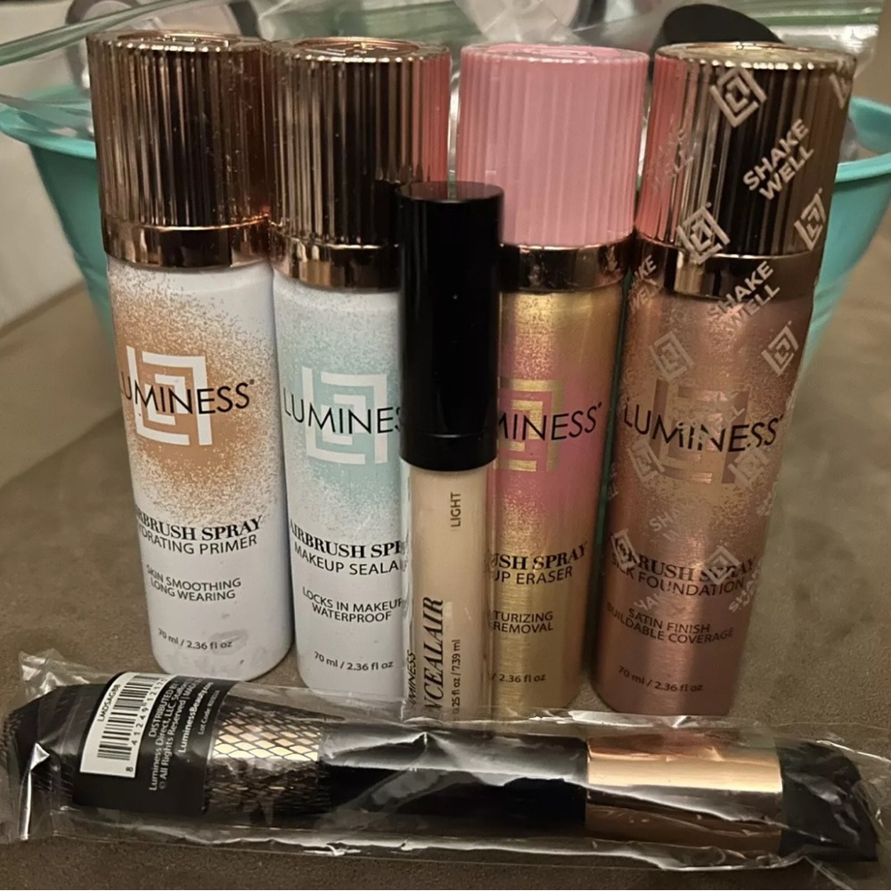 Luminess Airbrush Makeup Set - Gold, Silver, Cream